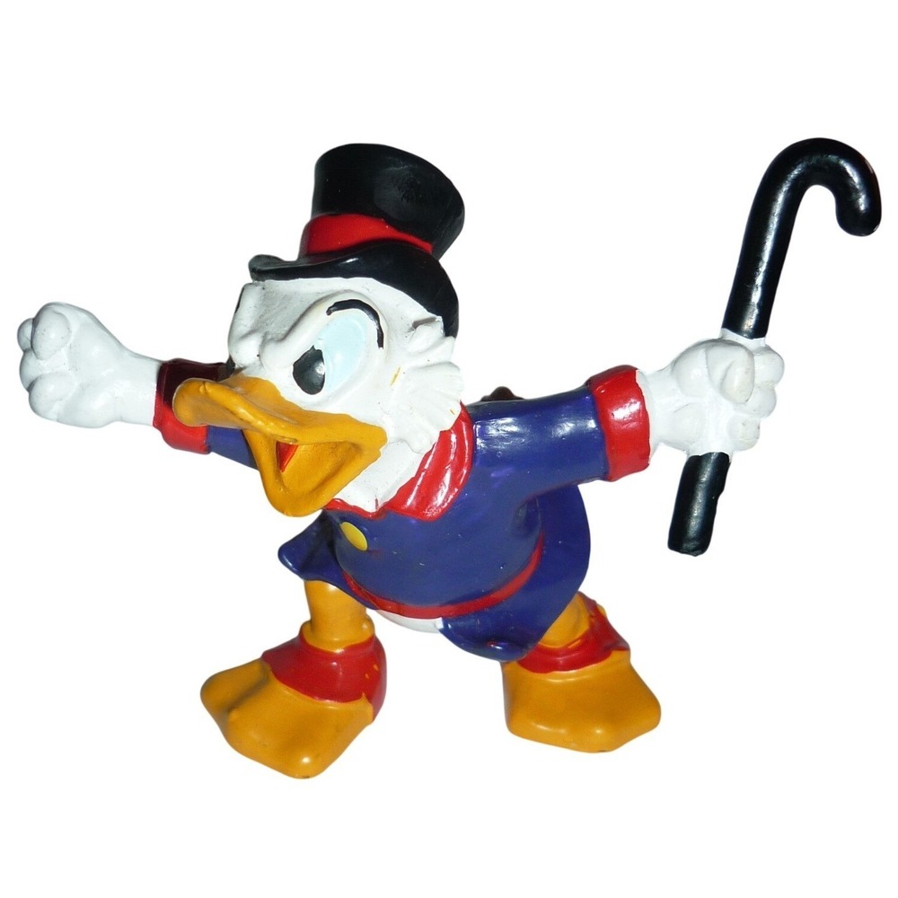 Vintage 1988 Disney Scrooge‎ McDuck PVC Figure Bully W. Germany DuckTales